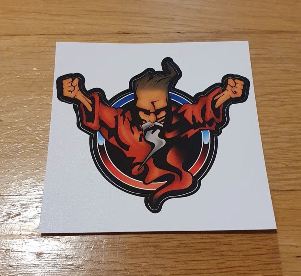Originele Thunderdome Wizard ID&T Sticker 10x10 cm Nieuw, Verzenden, Nieuw, Merk