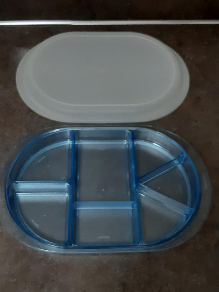 Tupperware vakken/party/serveer/gourmet doorzichtige schaal, Ophalen of Verzenden, Schaal