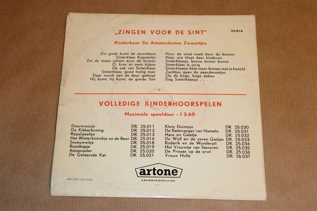 Zingen Voor De Sint [Vintage Single], Diversen, Sinterklaas, Gebruikt, -, -, Ophalen of Verzenden