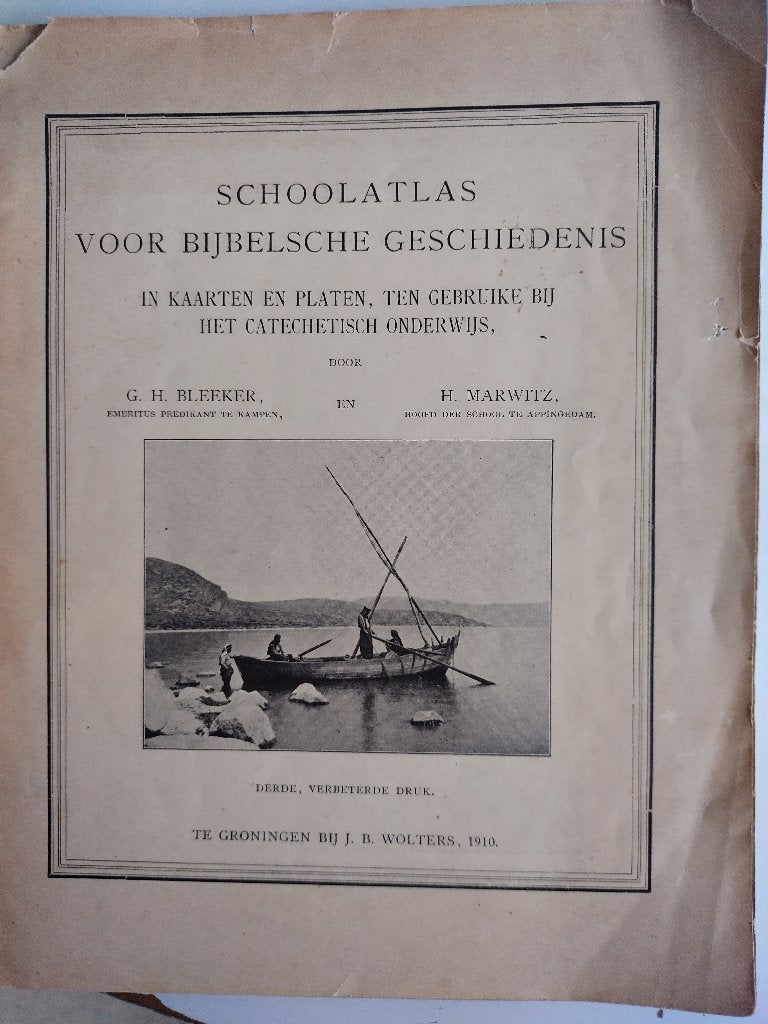 schoolatlas voor bijbelsche geschiedenis, 1910, Ophalen of Verzenden
