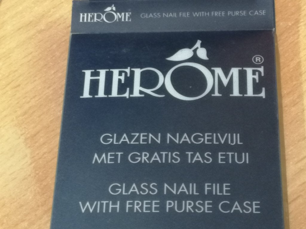 Glazen nagelvijl van het merk Herôme, Ophalen of Verzenden, Nieuw, Overige kleuren, Handen en Nagels