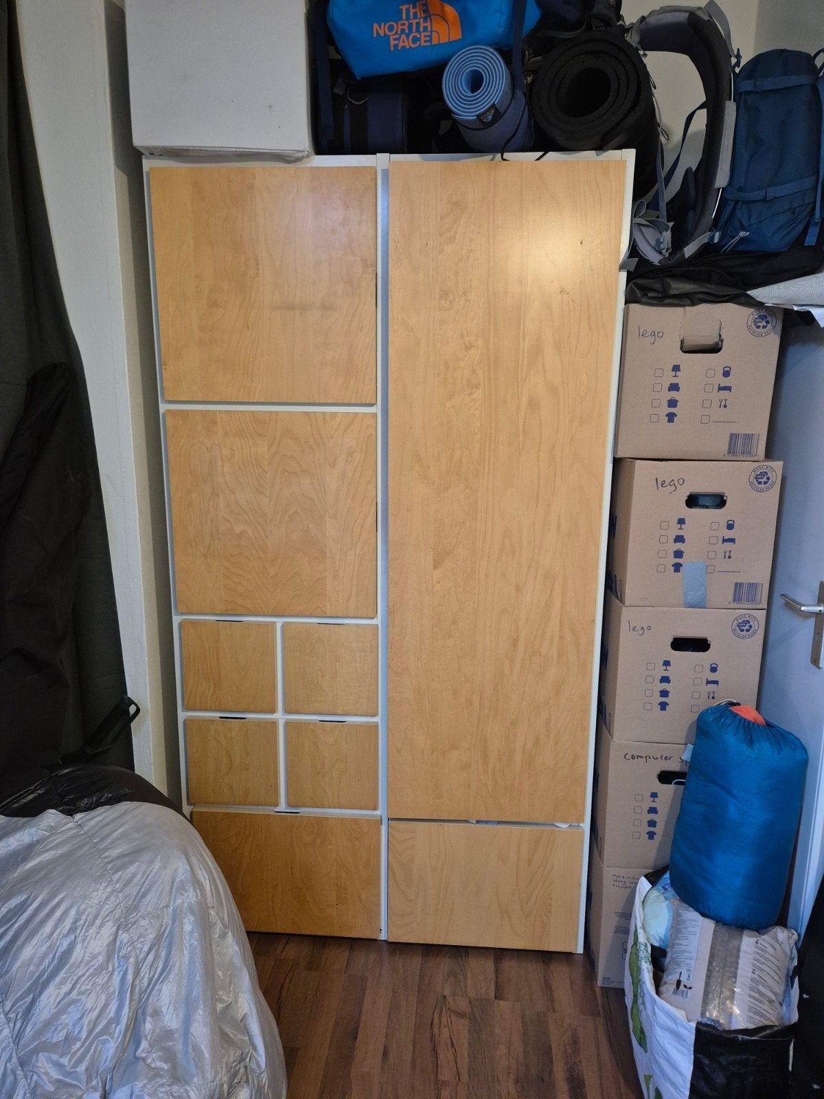 IKEA VISTHUS Kledingkast - Hoog 213, Breed 117 en Diep 57, Gebruikt, 100 tot 150 cm, 200 cm of meer, 50 tot 75 cm