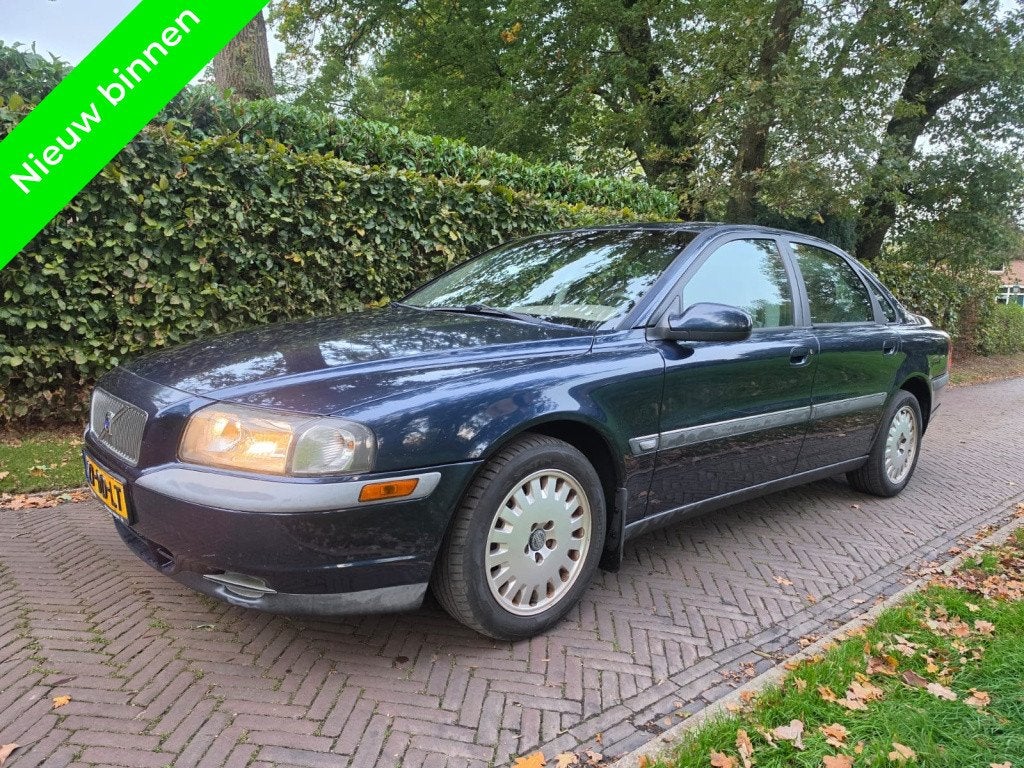 Volvo S80 2.4 Comfort, Auto's, Stof, Blauw, Verwarmde buitenspiegels, Bedrijf