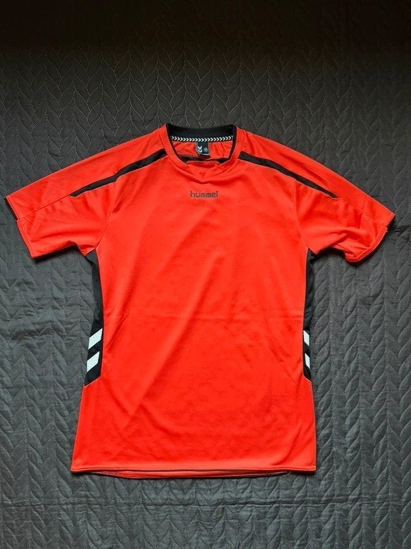HUmmel sportshirt M, Oranje, Zo goed als nieuw, Voetbal, Hummel