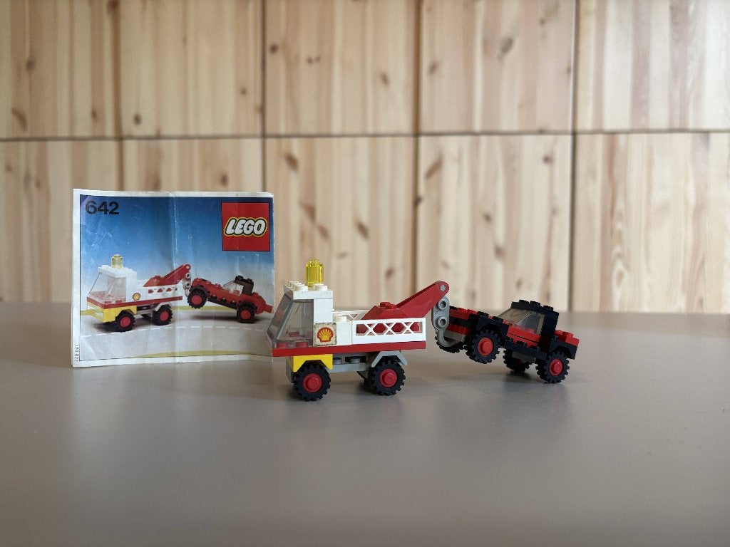 Lego set 642 Sleepwagen + auto (geen verpakking), Gebruikt, Lego, Ophalen of Verzenden, Compleet