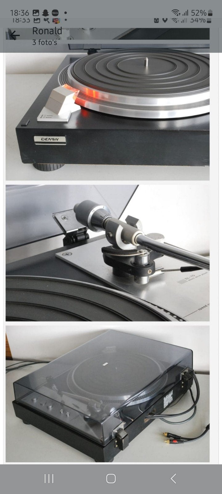 Denon SL-7D, Audio, Tv en Foto, Platenspelers, Overige merken, Automatisch, Refurbished, Ophalen of Verzenden