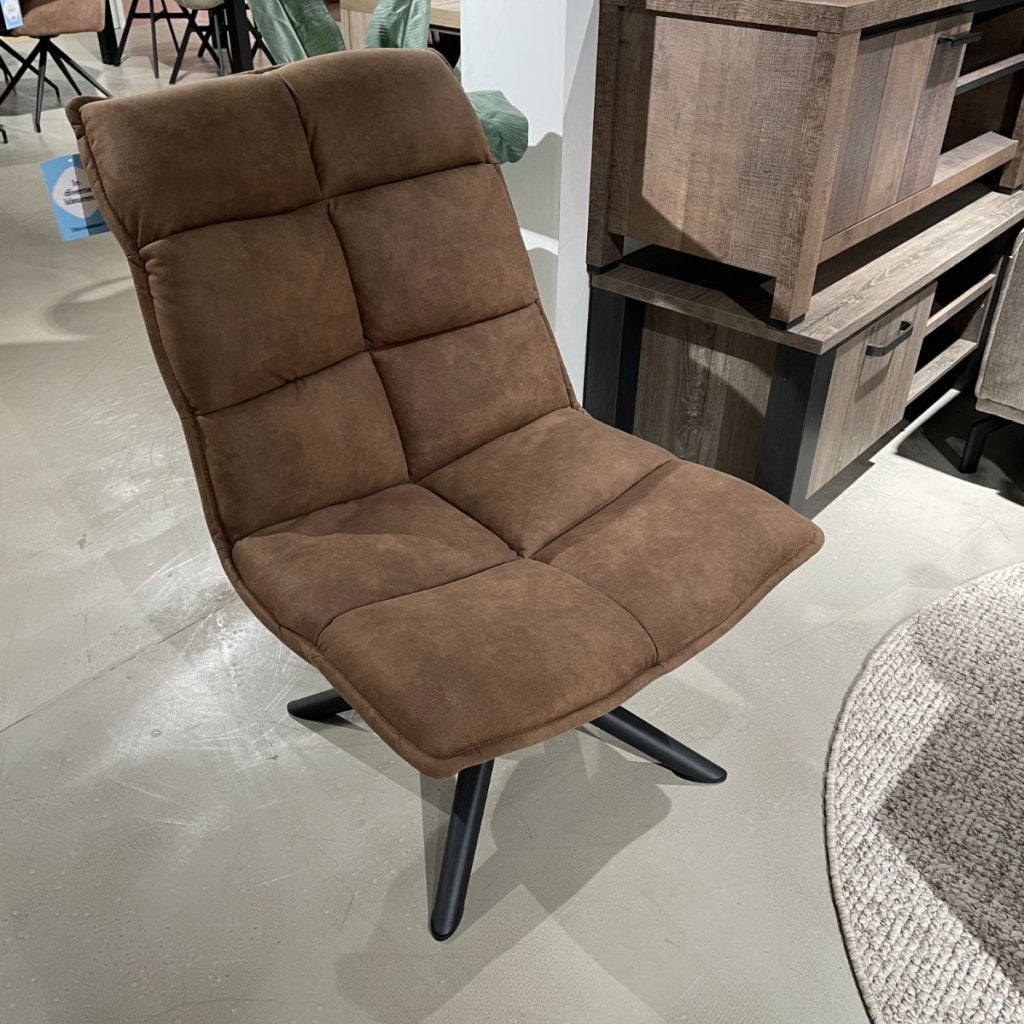 Draaifauteuil Calpe - Bruin - Profijt Meubel, Niet ingevuld, Niet ingevuld, Niet ingevuld