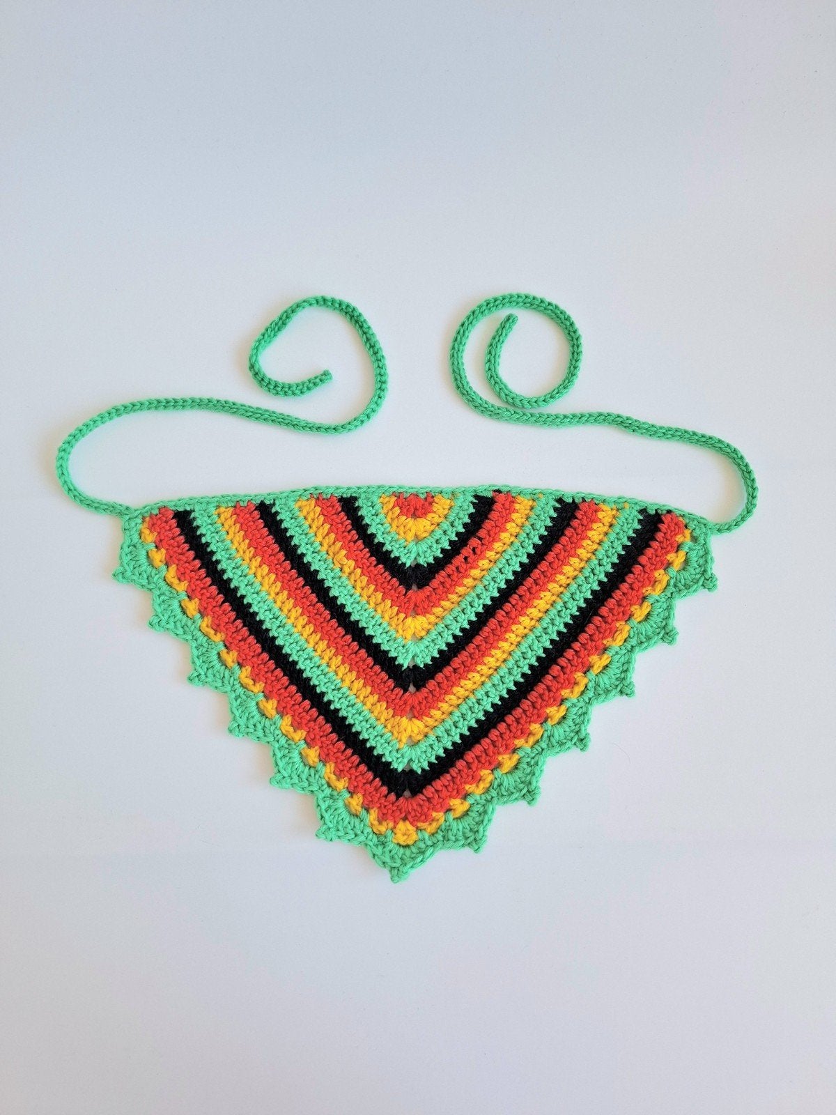 Gehaakte bandana reggae vibes, Ophalen of Verzenden, Nieuw, One size fits all
