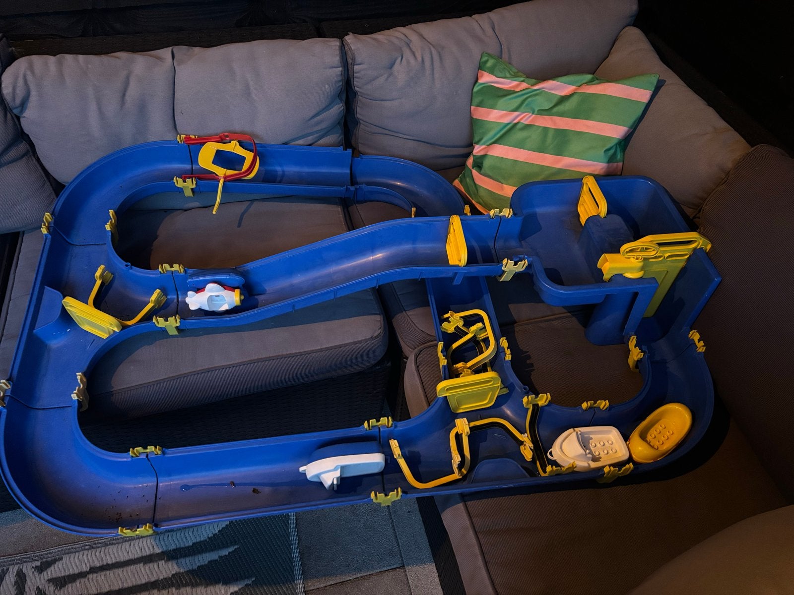 BIG waterplay Waterbaan met bootjes - Goede staat, Ophalen of Verzenden, Gebruikt