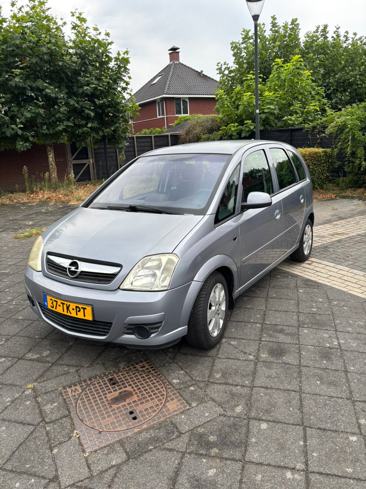 Opel Meriva 1.6 16V 2006 Grijs., Voorwielaandrijving, 4 cilinders, Origineel Nederlands, 1200 kg