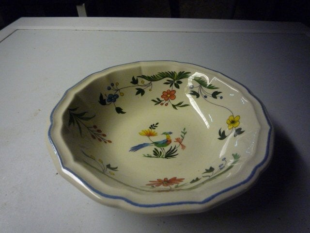Gien Oiseau papschaaltje Ø17 cm, Huis en Inrichting, Keuken | Servies, Ophalen of Verzenden, Nieuw, Overige stijlen, Overige typen