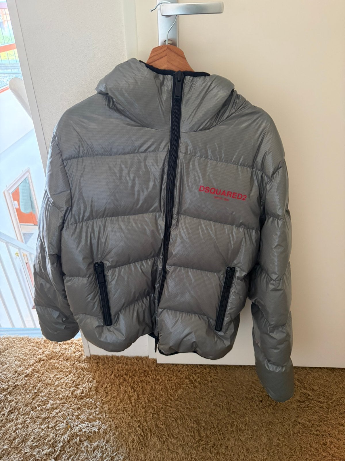 Dsquared2 jas, Ophalen of Verzenden, Zo goed als nieuw, Maat 48/50 (M), Grijs