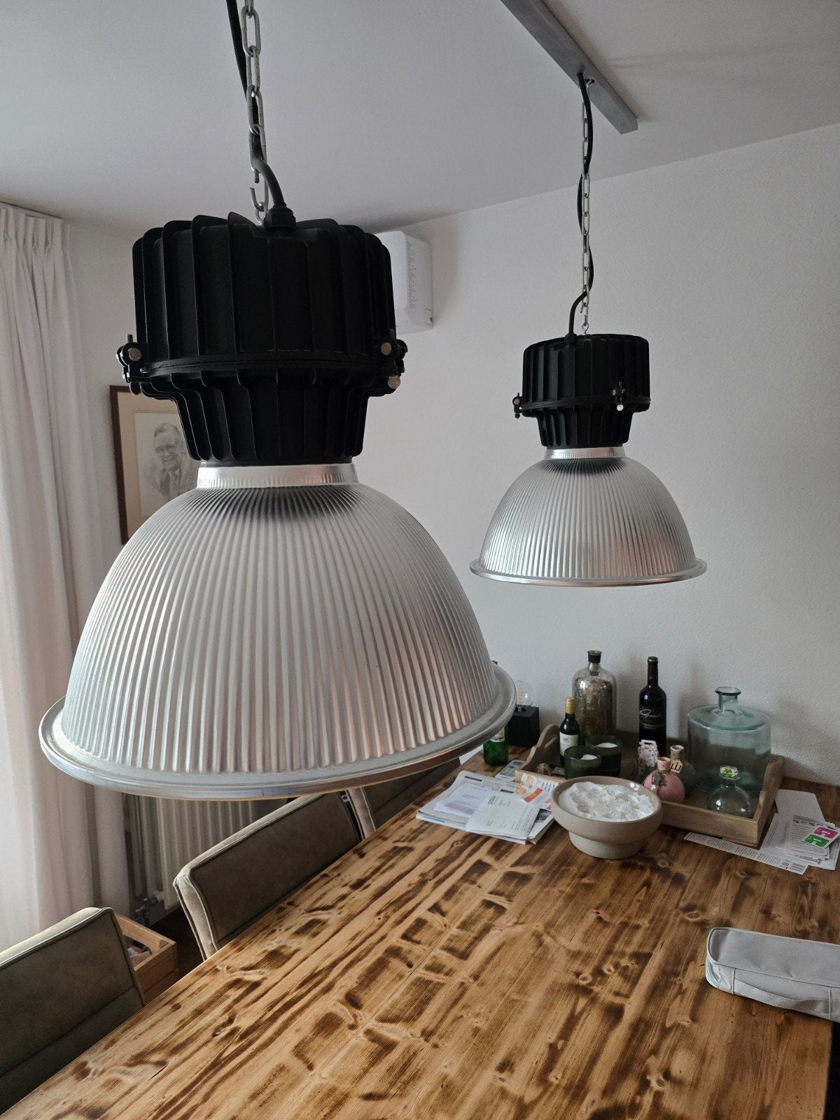 2 Mooie industrieele lampen, Ophalen