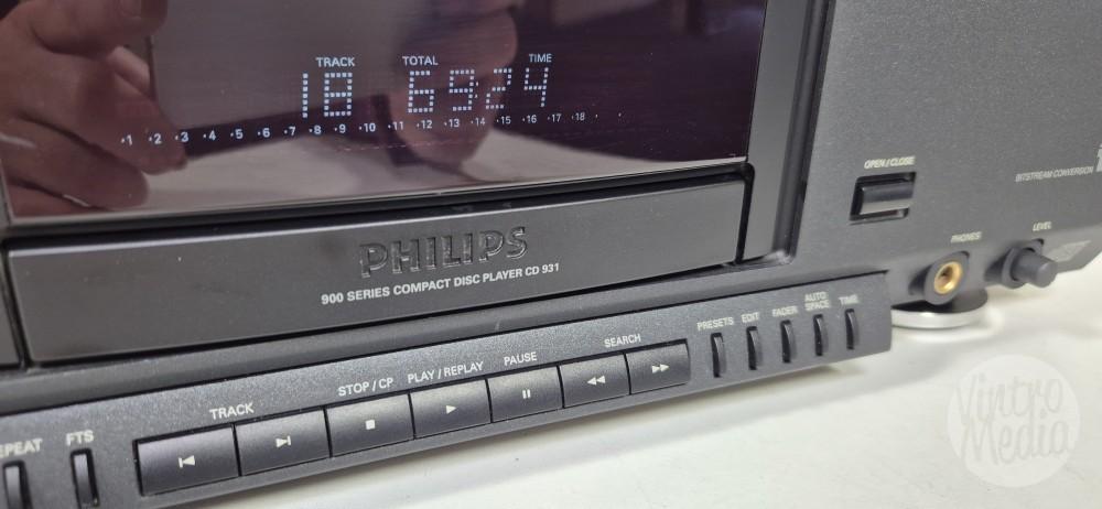 Philips CD931 CD-Speler | CD | CDM9 Swingarm | 900 Serie, Ophalen of Verzenden, Refurbished, Philips