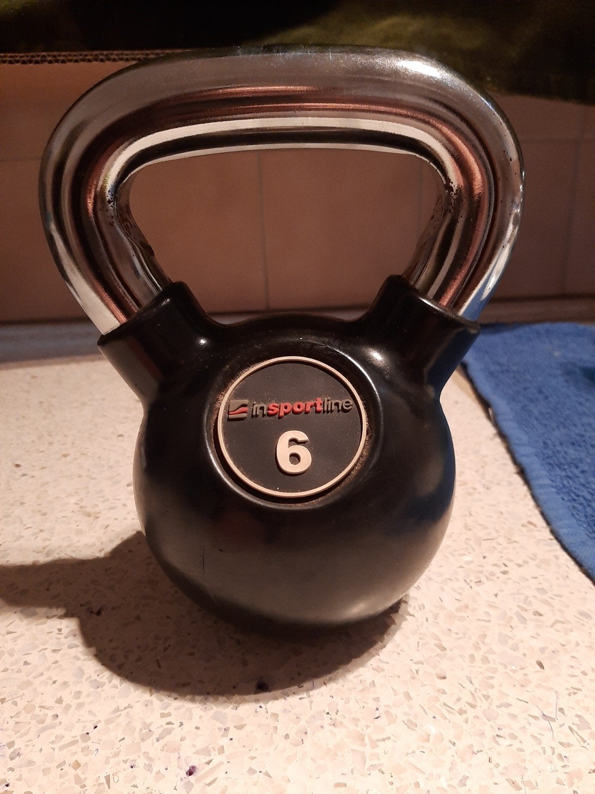GEZOCHT: Kettlebell 6 kg Insportline/Sportbay, Ophalen of Verzenden, Zo goed als nieuw, Kettlebell