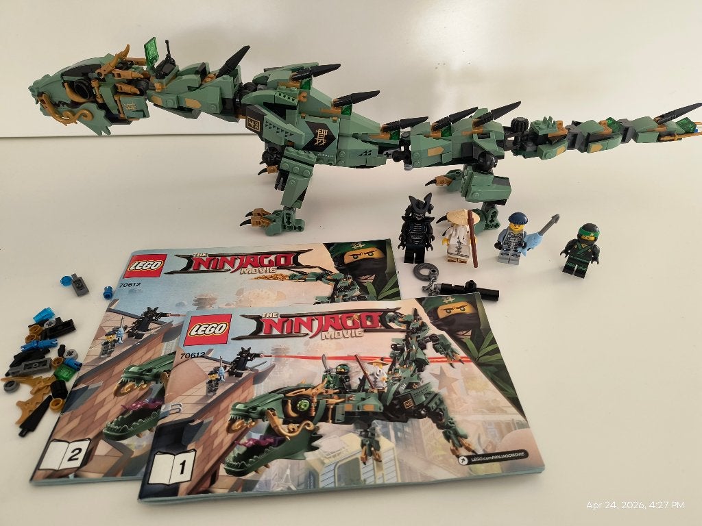 LEGO Ninjago 70612 Green Ninja Mech Dragon, Lego, Ophalen of Verzenden, Zo goed als nieuw, Compleet