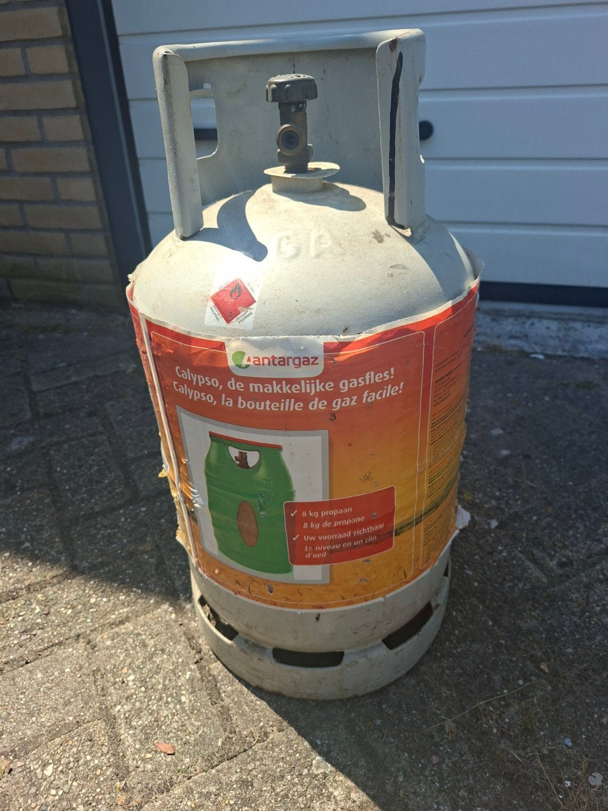 Gasflessen te koop, 2 zie foto's gewicht, Ophalen of Verzenden