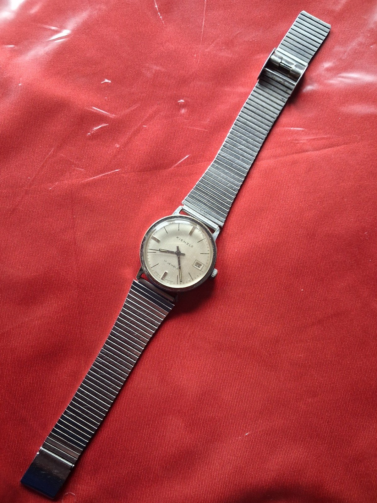 Vintage Kienzle Polshorloge - 17 Jewels - Jaren '60, Overige merken, Staal, Met bandje, Polshorloge