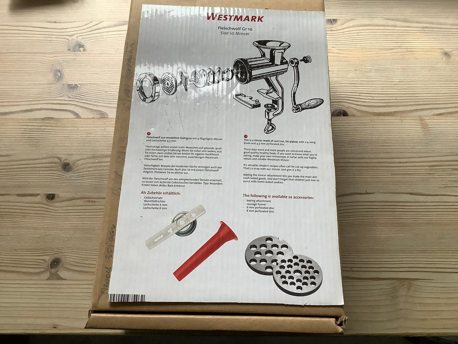 Een gehaktmolen, Overige typen, Zilver, Ophalen of Verzenden, Zo goed als nieuw