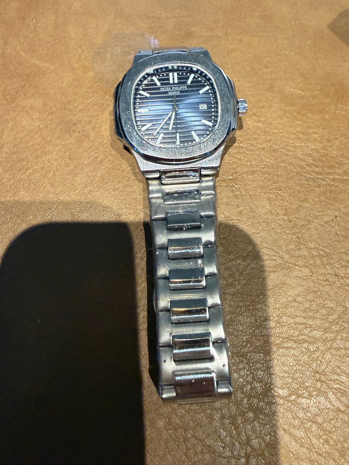 Patek Philippe Nautilus Horloge, Gebruikt, Staal, Polshorloge, Ophalen