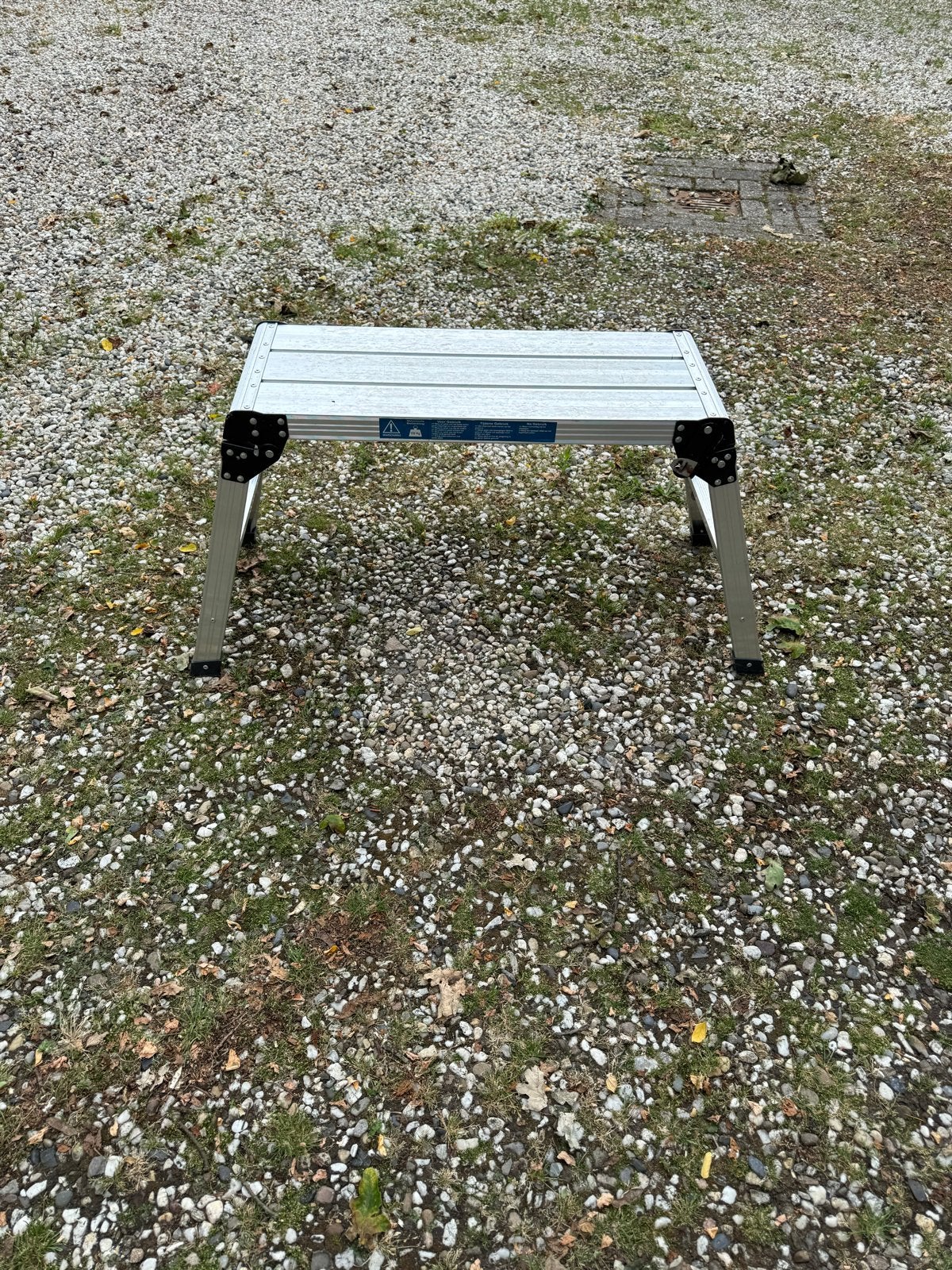 Inklapbaar opstapje of mini steiger, Gebruikt, Trap, Ophalen of Verzenden, Opvouwbaar of Inschuifbaar