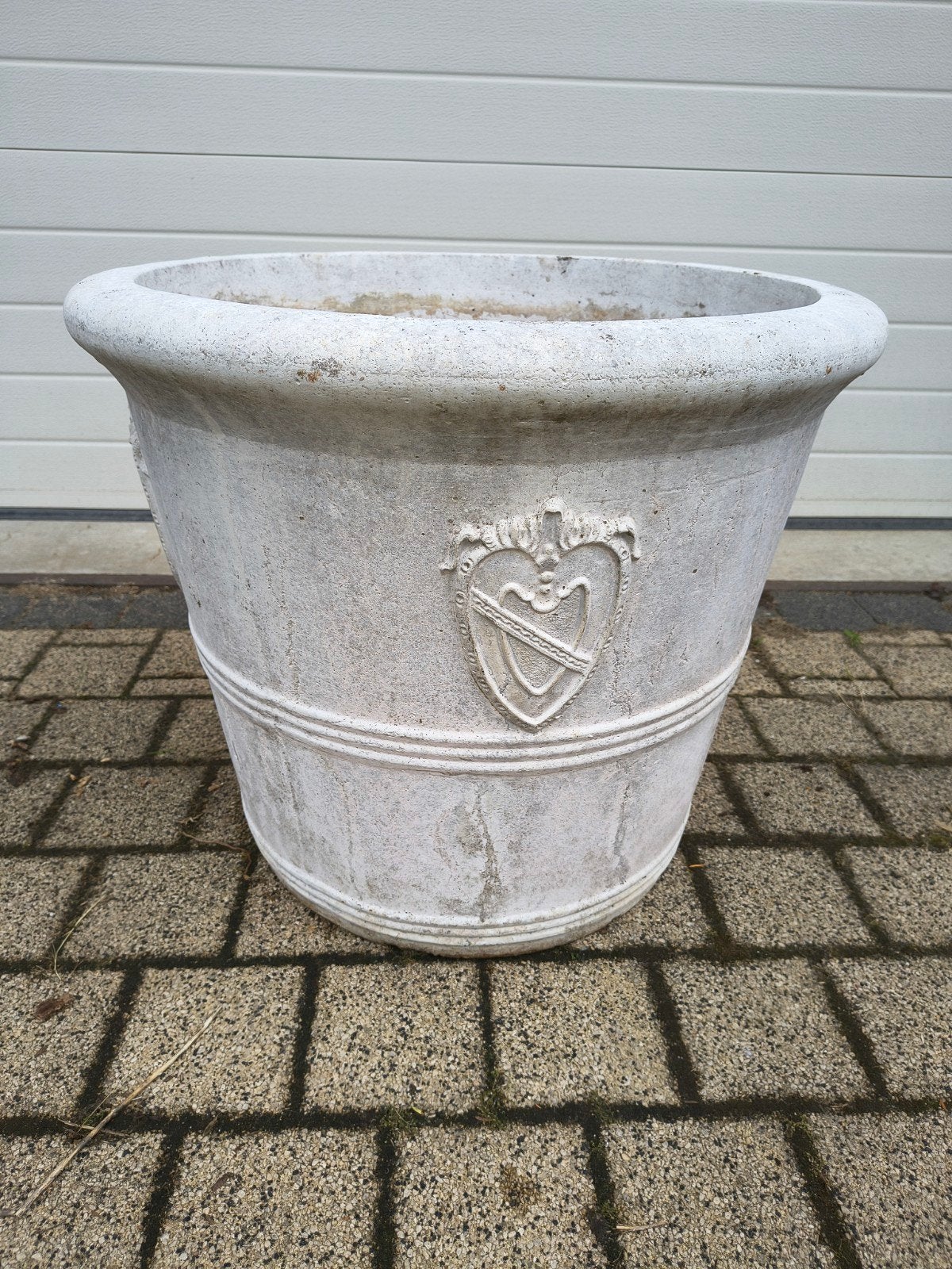 Grote bloempot, Ophalen, Steen, Gebruikt, Rond
