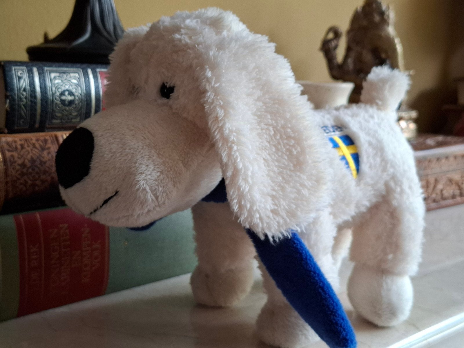 Zweedse knuffelhond - Nordic Souvenir, Overige merken, Overige karakters, Middelgroot (20 tot 80 cm), Wit