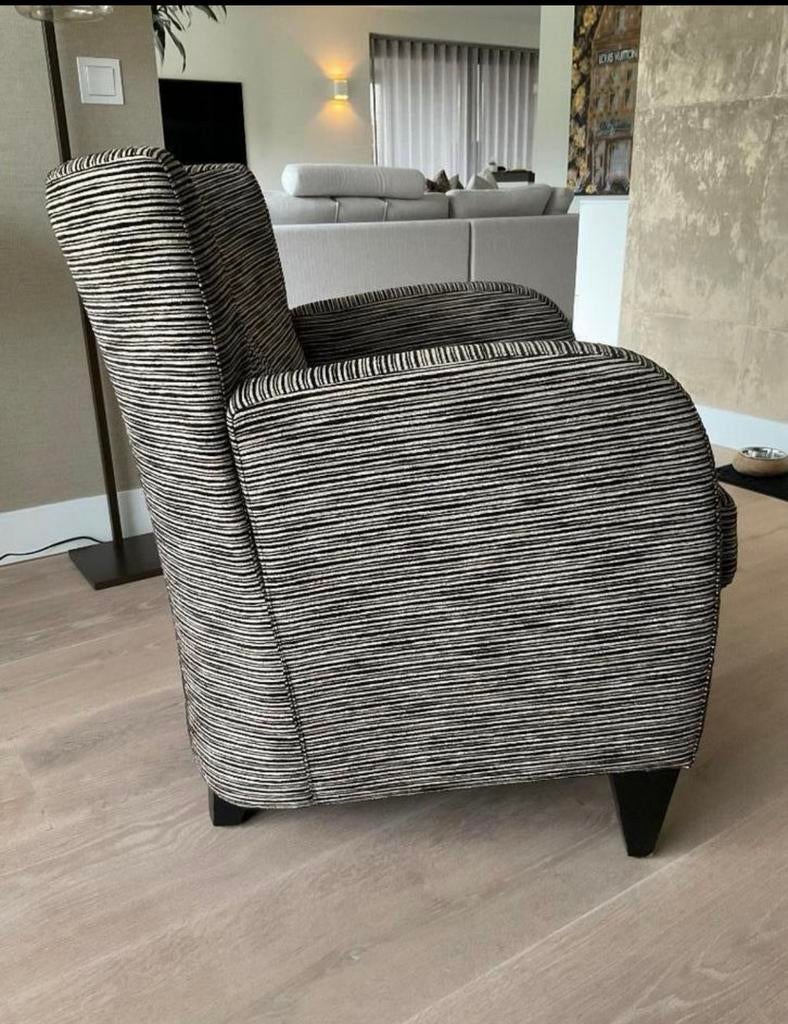 Fauteuils met hocker van topmerk Bench, Huis en Inrichting, Fauteuils, 75 tot 100 cm, Zo goed als nieuw, Stof, 50 tot 75 cm