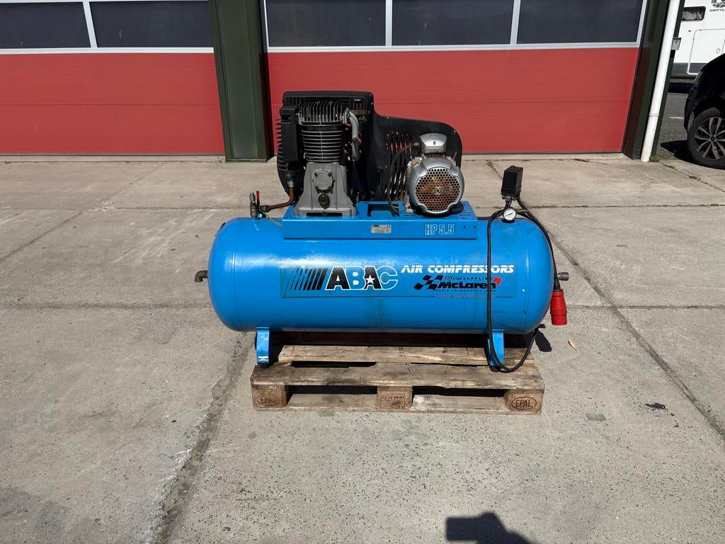 ABAC HP 5.5 Compressor 270L 380V, Ophalen, Gebruikt, 400 tot 800 liter/min, 10 bar of meer
