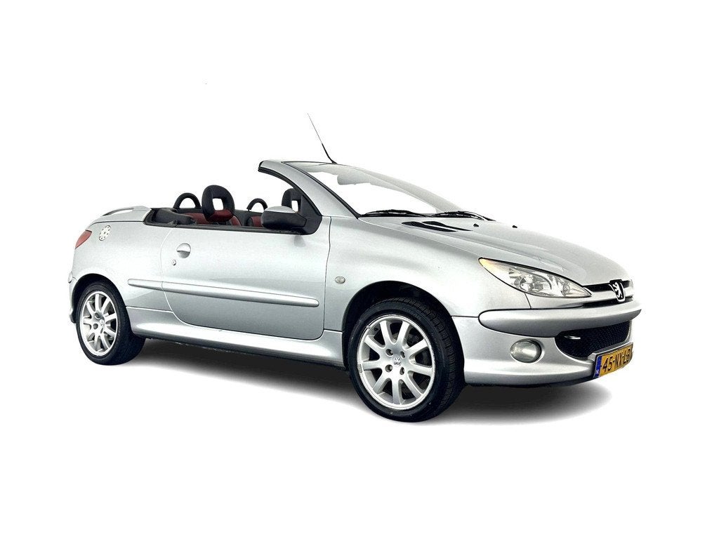 Peugeot 206 CC 1.6-16V *TWO-TONE-FULL-LEATHER | ECC | SPORT-, Auto's, Peugeot, Voorwielaandrijving, Gebruikt, Zwart, 4 cilinders
