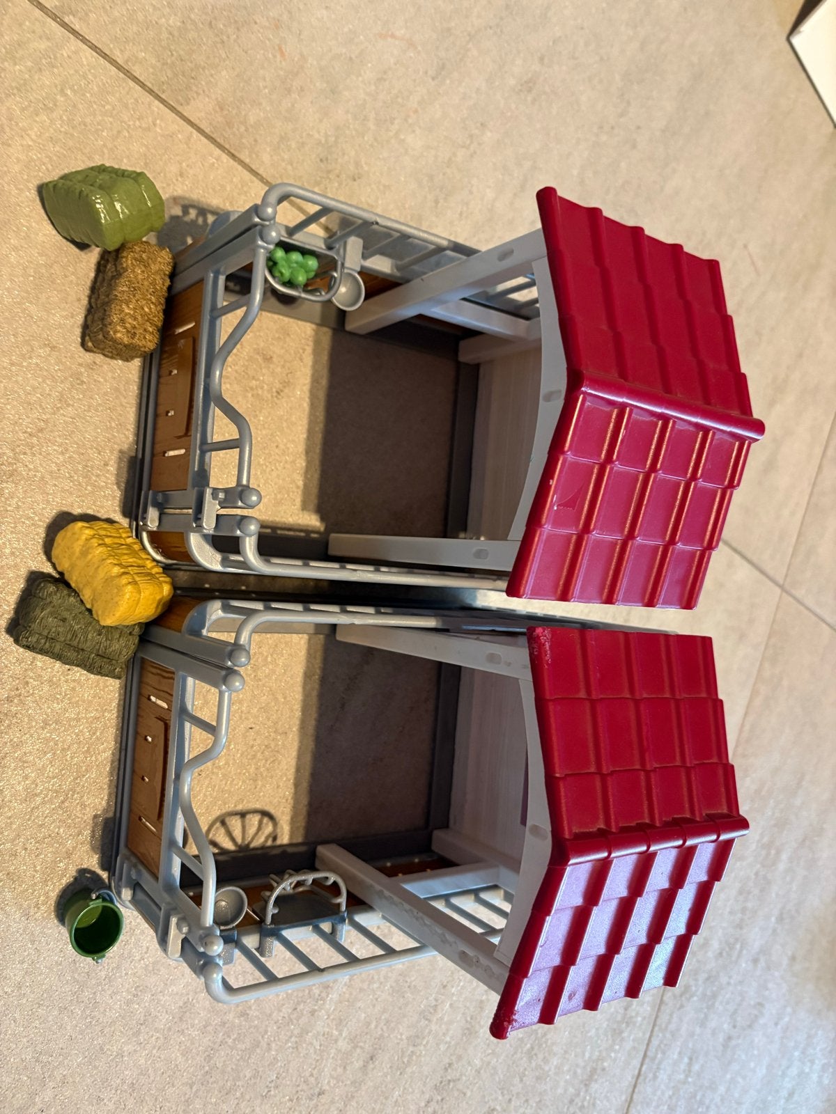 Schleich paardenstallen met accessoires, Ophalen of Verzenden, Gebruikt, Jongen of Meisje