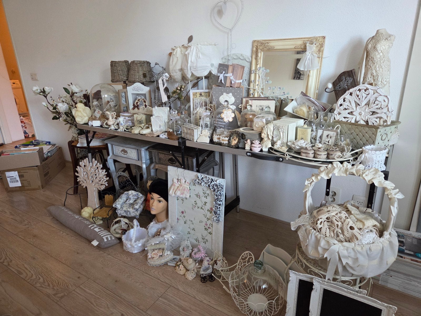 Grote partij brocante alles in 1 koop, Antiek en Kunst, Ophalen