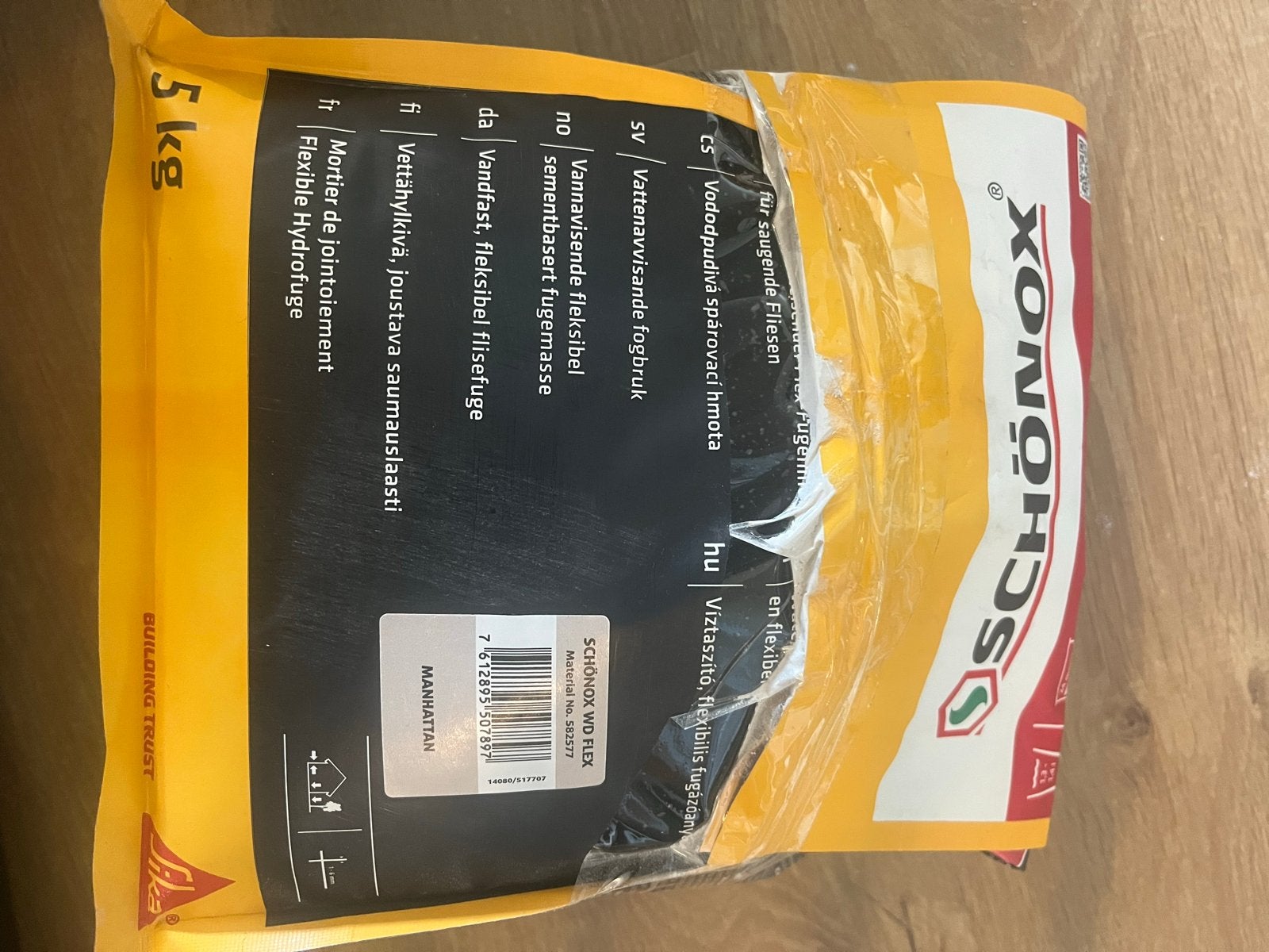 Schönox WD Flex voegmortel - Manhattan (5 kg), Doe-het-zelf en Verbouw, Ophalen, Zo goed als nieuw, Overige typen