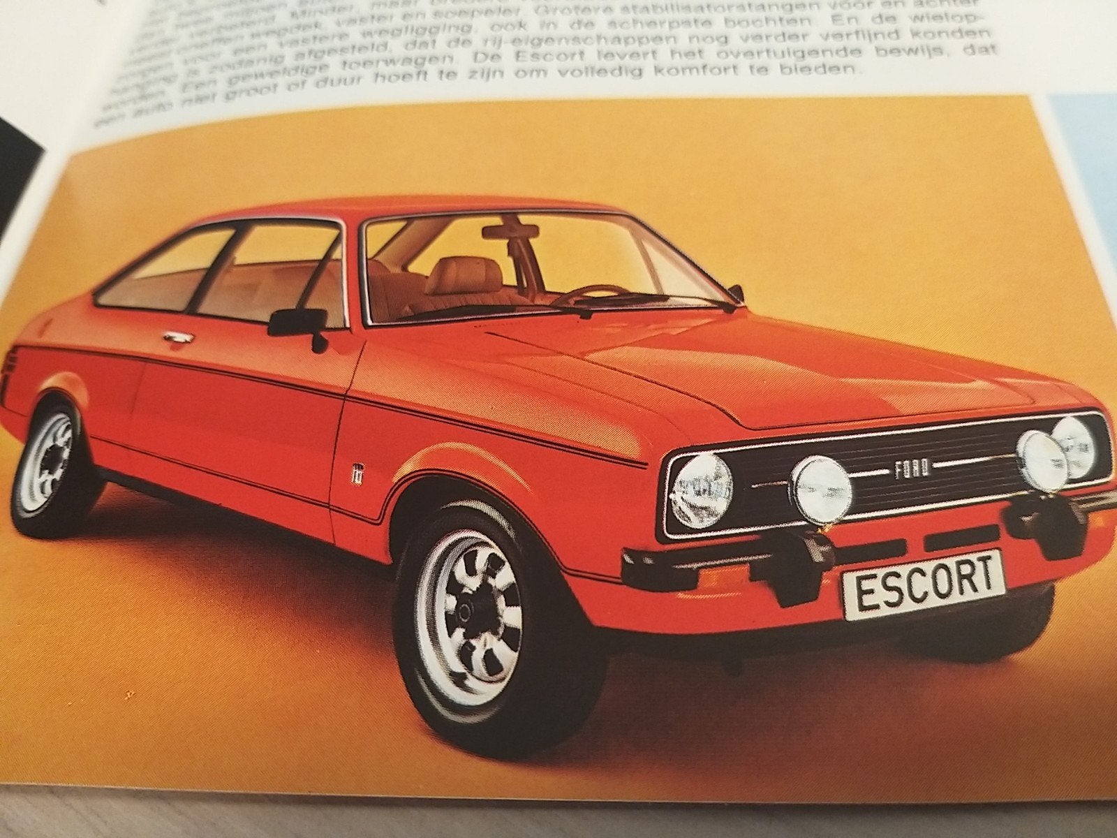 jaren70 Ford Escort mk2 folder izgst óók luxe Ghia vinyl dak, Ophalen of Verzenden, Zo goed als nieuw, Ford