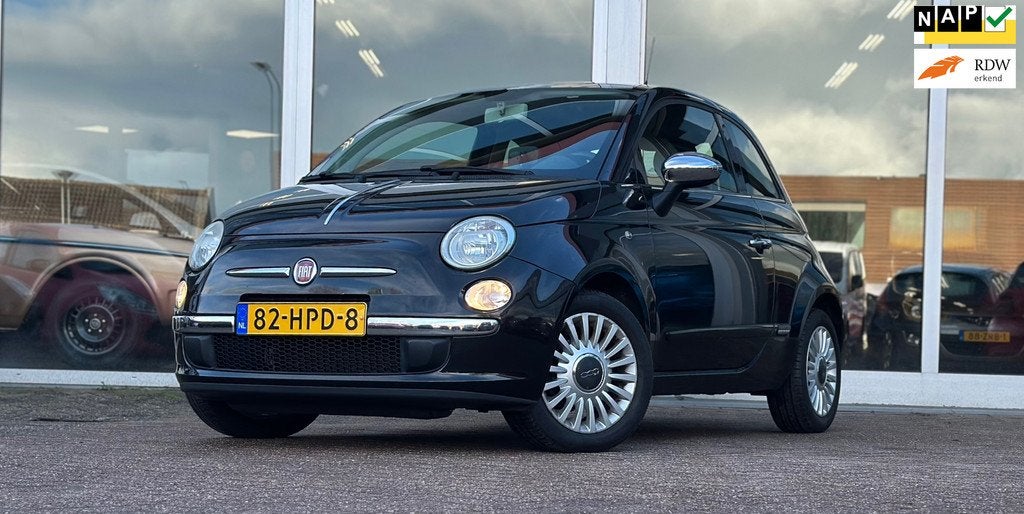 Fiat 500 1.2i Lounge 1e Eigenaar Schuif/Kantel dak Navigatie, Voorwielaandrijving, Gebruikt, 1242 cc, 4 cilinders