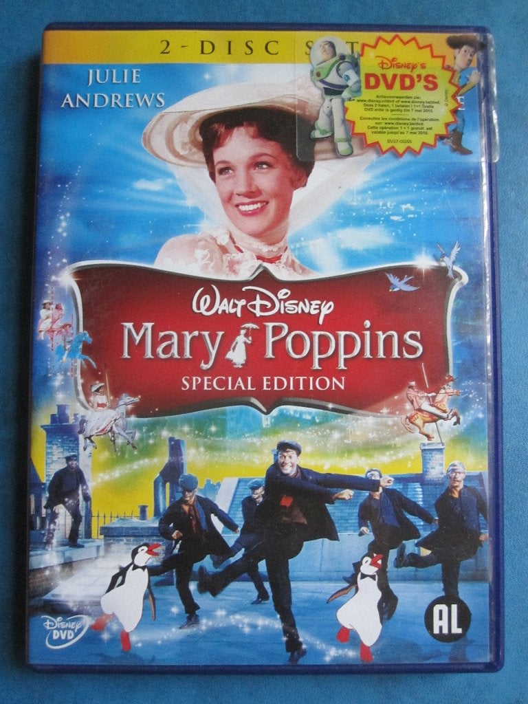 Mary Poppins (1964) 2 disc (DISNEY), Avontuur, Alle leeftijden, Nederlands, Ophalen of Verzenden