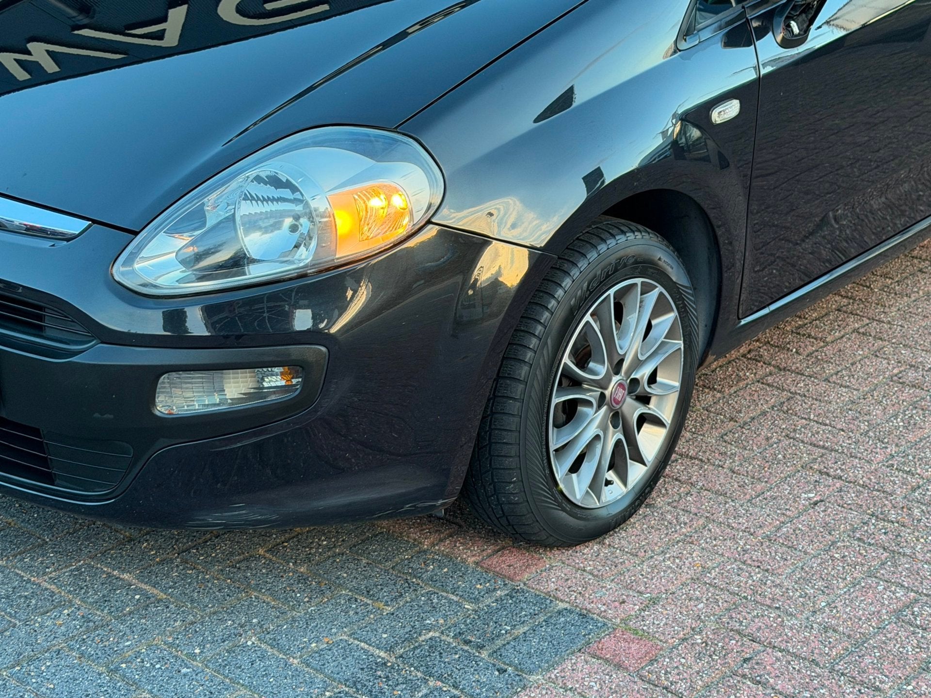 Fiat Punto Evo 1.4 Dynamic Airco|Elektrisch pak|Goed OH, Auto's, Voorwielaandrijving, Euro 5, Stof, Gebruikt