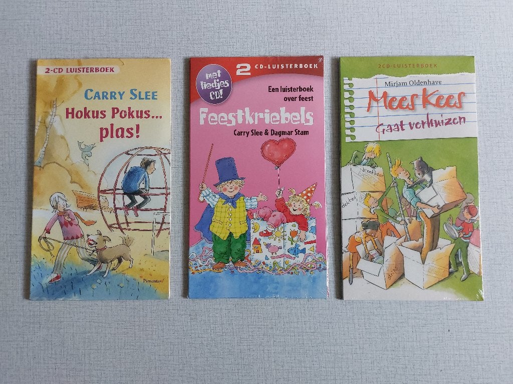3 luisterboeken 2x Carry Slee & M. Oldenhave (Mees Kees) OVP, Boeken, Luisterboeken, Ophalen of Verzenden, Cd, Kind