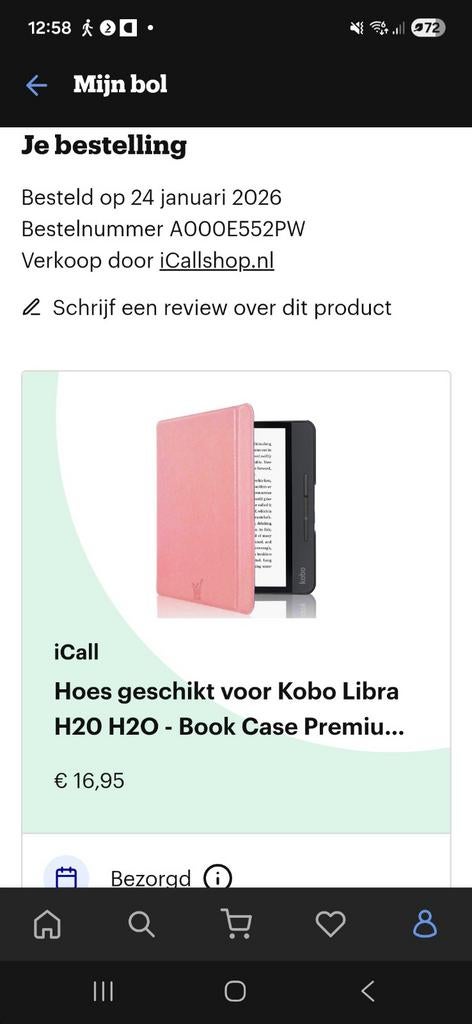 Kobo Libra H2O e-reader hoes, Ophalen of Verzenden