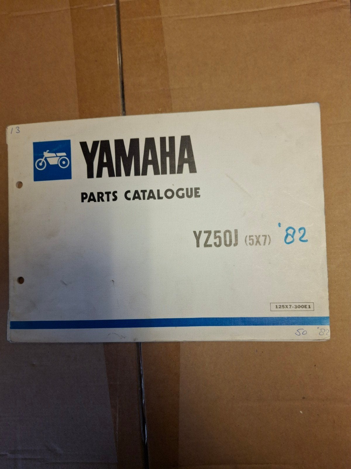 Yamaha YZ50J (5X7) '82 Onderdelencatalogus, Ophalen of Verzenden