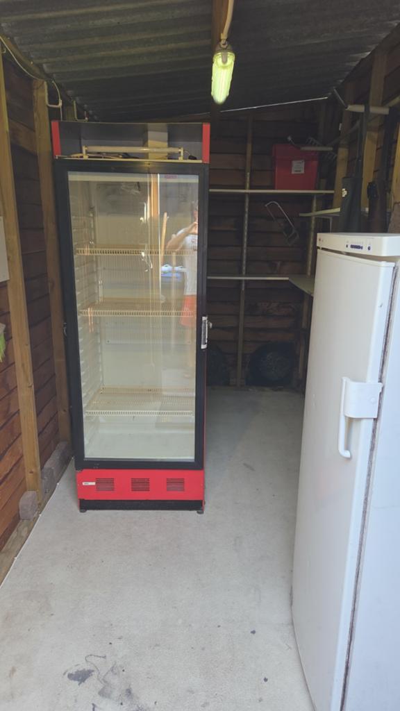 Coca-Cola Koelkast - Gebruikt, Witgoed en Apparatuur, Koelkasten en IJskasten, Ophalen, 200 liter of meer, 60 cm of meer, 160 cm of meer