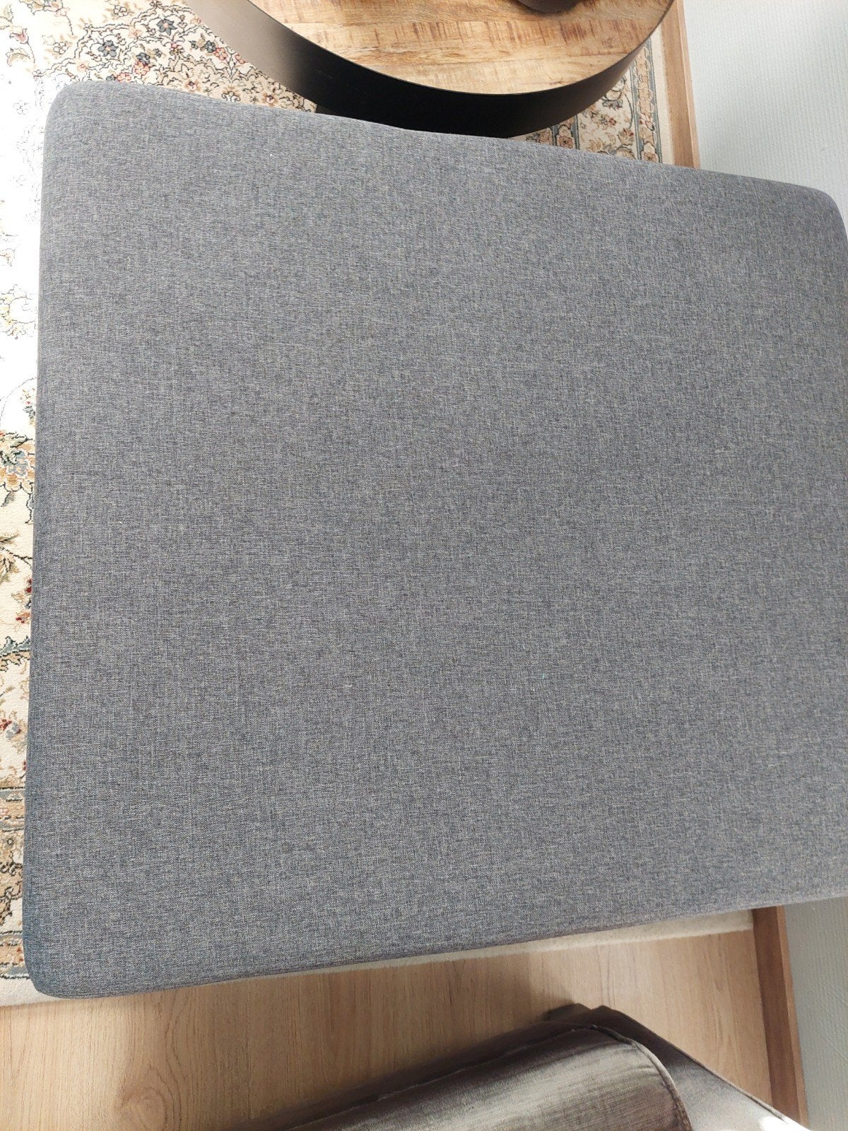 Hocker/poef, Huis en Inrichting, Ophalen, Vierkant, 75 tot 100 cm, Zo goed als nieuw