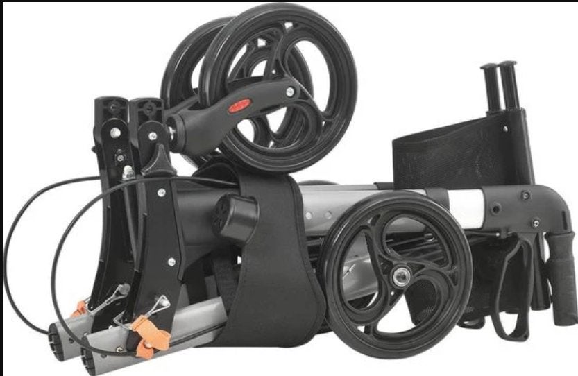 Nieuw! lichtgewicht Dubbel Opvouwbare Rollator rugsteun, Ophalen, N, N, Nieuw