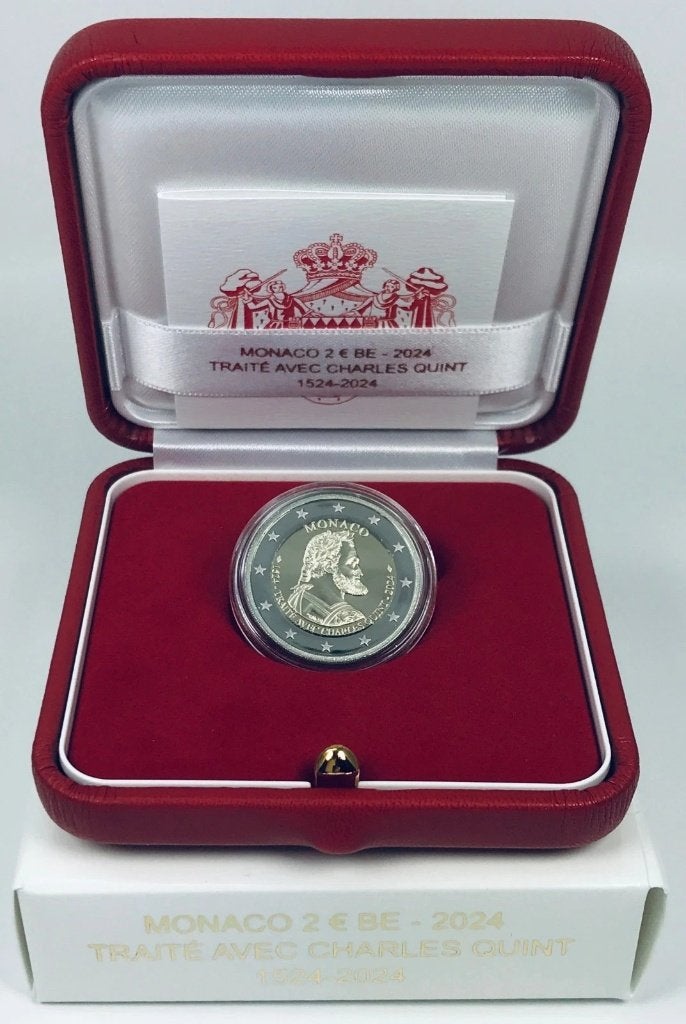 2 euro Monaco 2024, Postzegels en Munten, Ophalen, Monaco, 2 euro, Setje