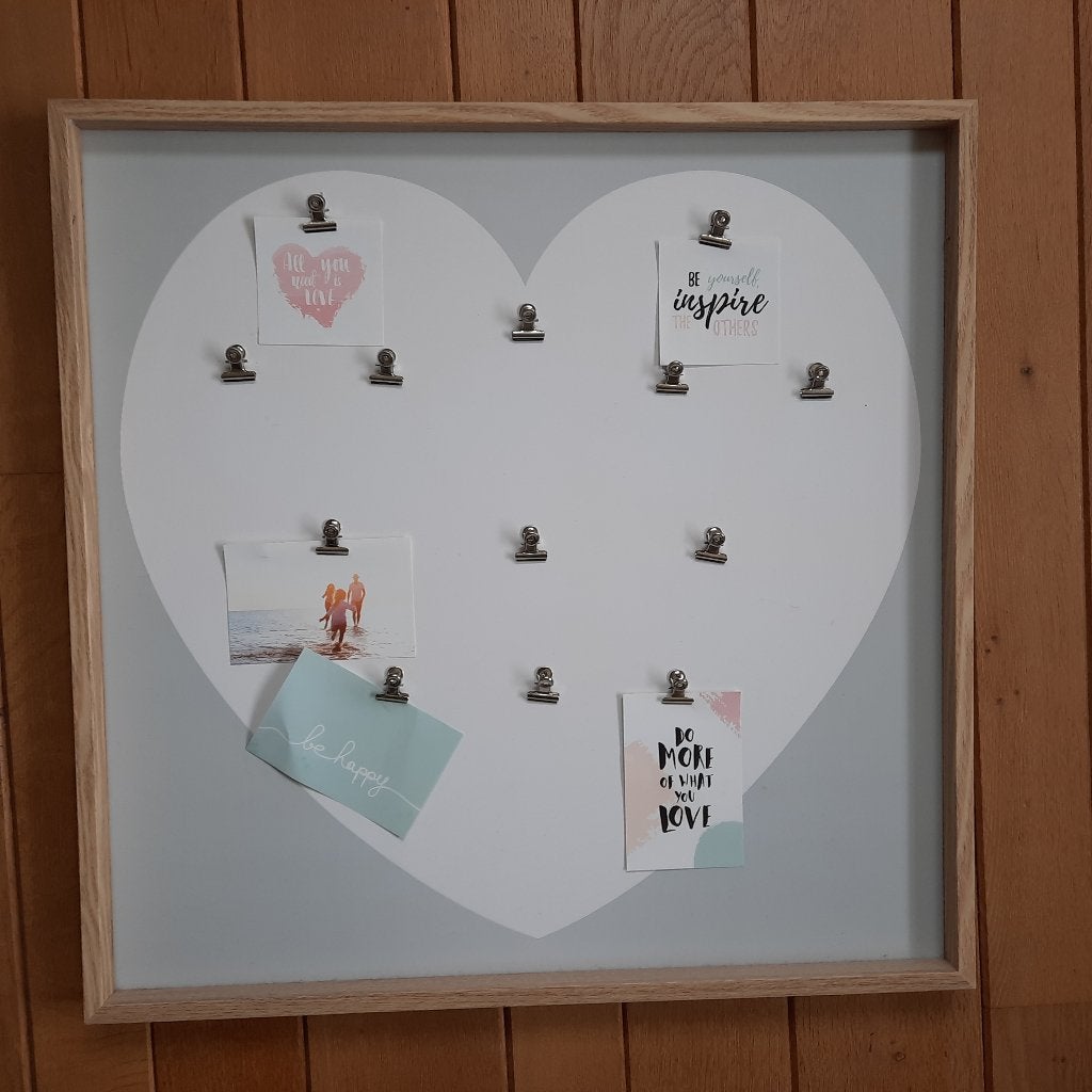 Prikbord memobord met klemmetjes 58 x 58 cm - nieuw -, Ophalen of Verzenden, Nieuw