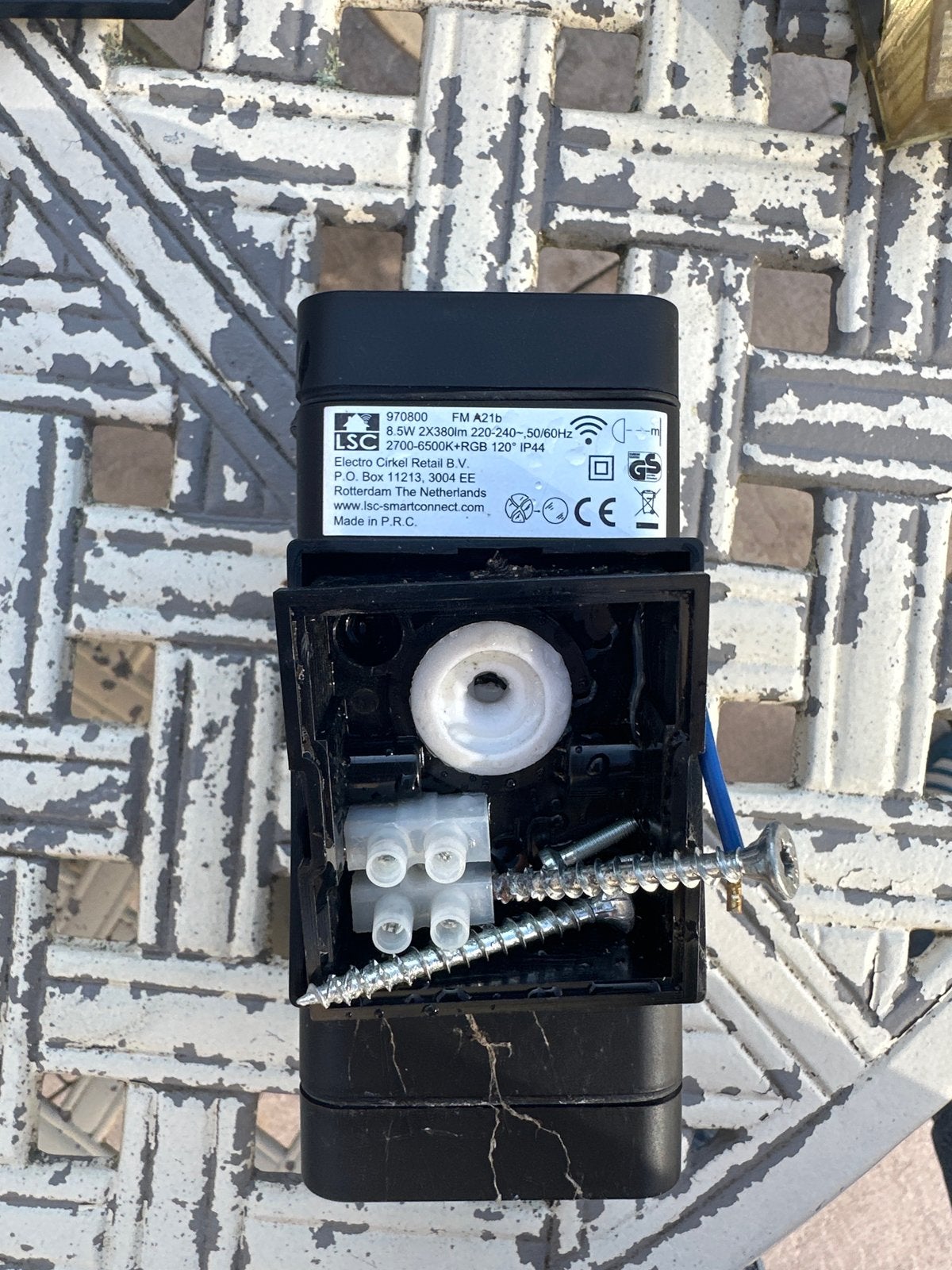 LSC Smart Connect Buitenlamp - Zwart, RGB, IP44, Overige merken, Gebruikt, Kunststof, Zwart