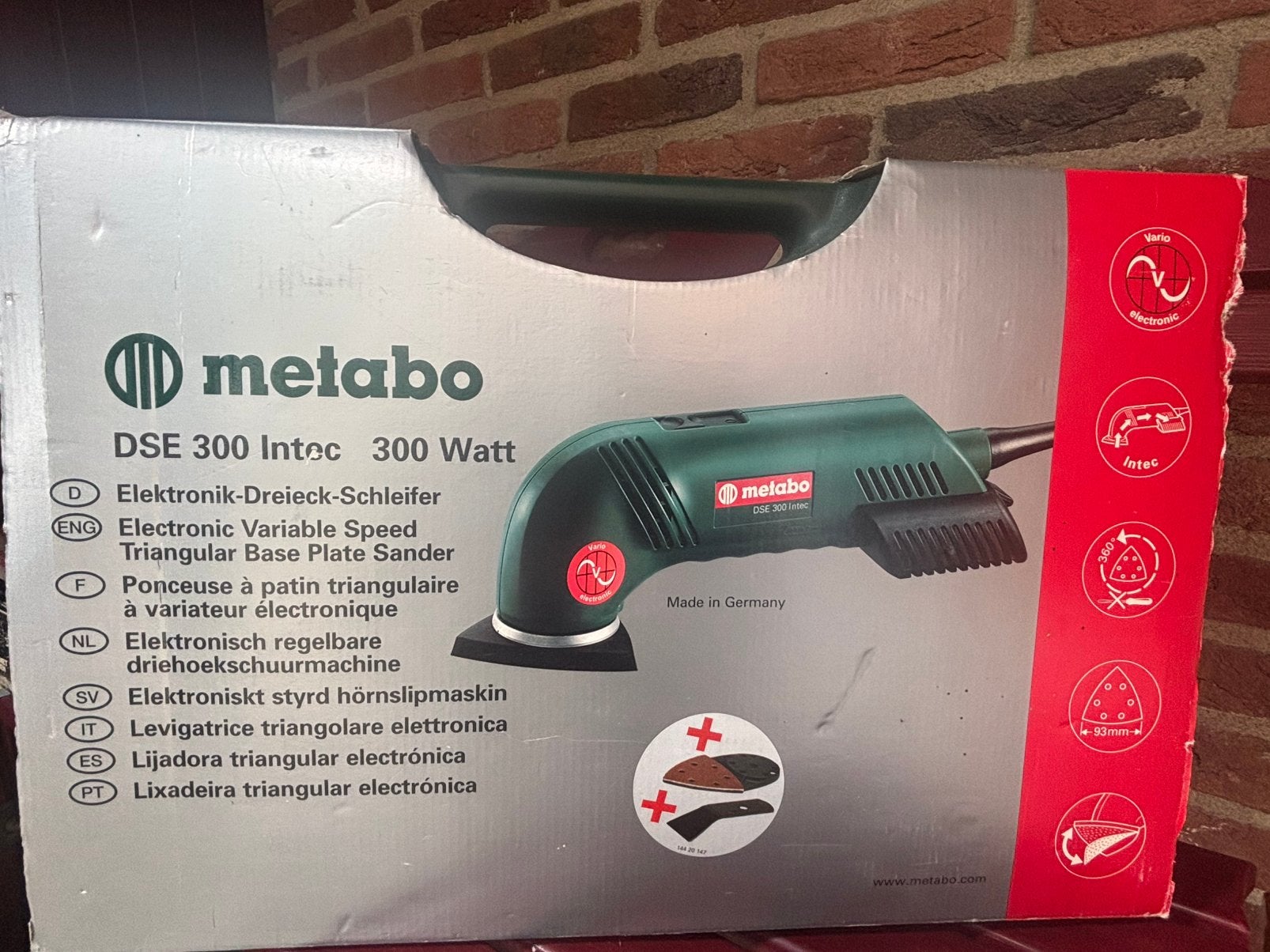 Driekhoek schuurmachine, Doe-het-zelf en Verbouw, Ophalen, Gebruikt, Minder dan 600 watt, Vlakschuurmachine