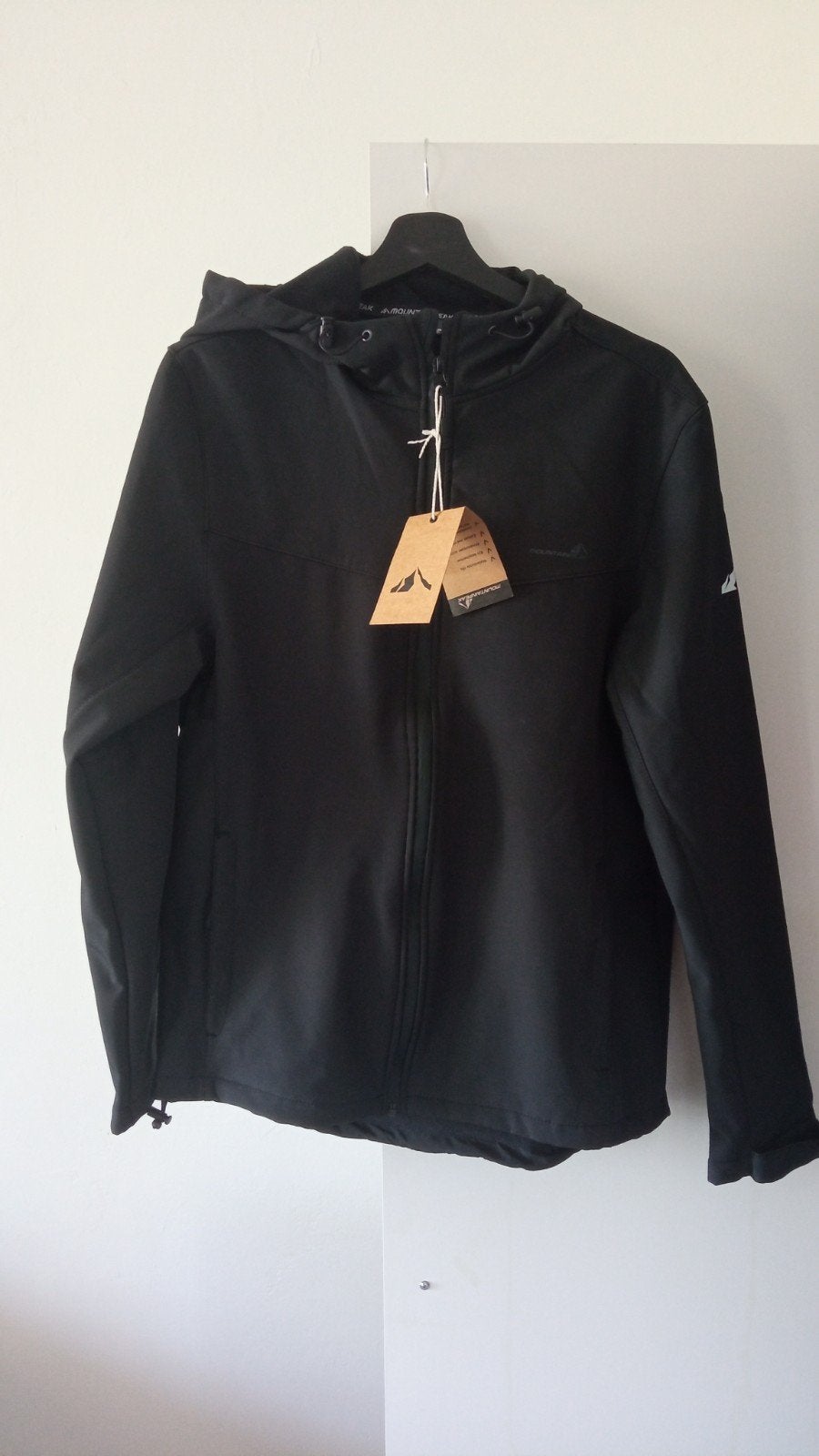 Mountain Peak zwarte Wind/Regen jas L / Nieuw, Verzenden, Maat 48/50 (M), Zwart