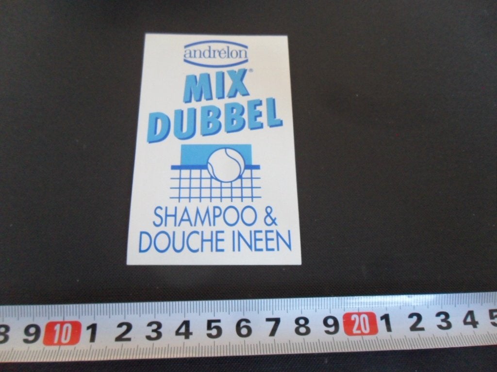 stickers ANDRËLON Mix dubbel  Shampoo & Douche ineen Tennis*, Ophalen of Verzenden, Zo goed als nieuw