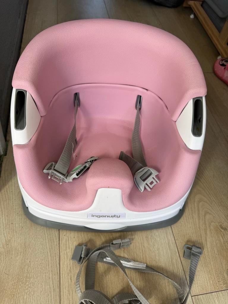 Ingenuity Babyfase 2 Stoelverhoger Roze, Ophalen, Gebruikt, Overige typen, Gordel(s)